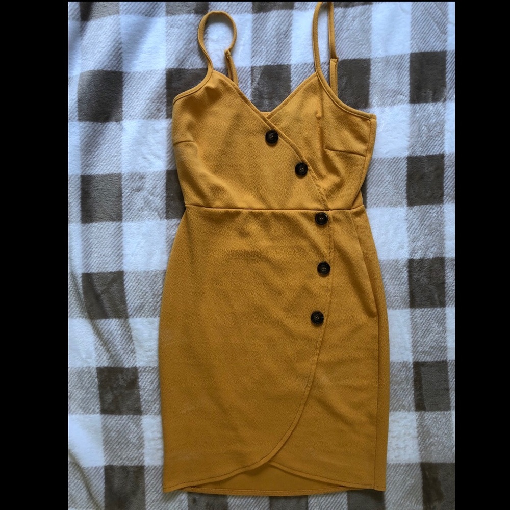 Mustard yellow dress